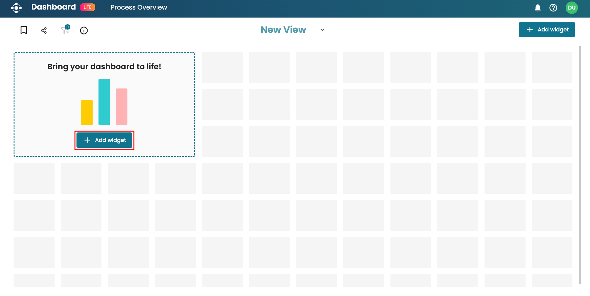 Create Dashboard Step 1